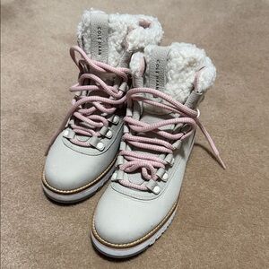 Cole Haan Women's Winter Boots with Pink Accents